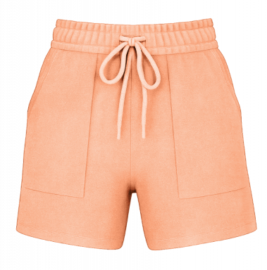 Women's Garment Dye Shorts Neon Cantaloupe (GDWS-100)